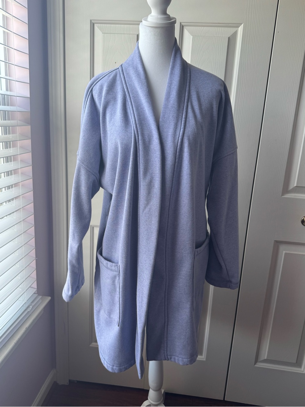 UGG Lavender Open-Front Shawl Collar Robe